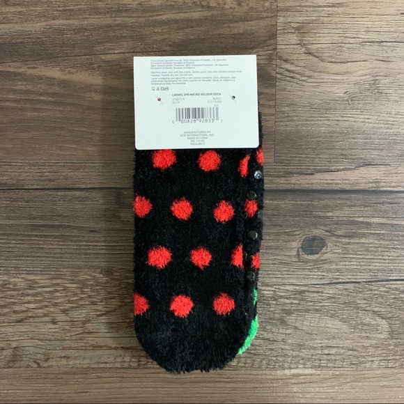 Treat Yo Elf 2 Pack Micro Velour Socks For Christmas And the Holidays - Picture 3 of 5